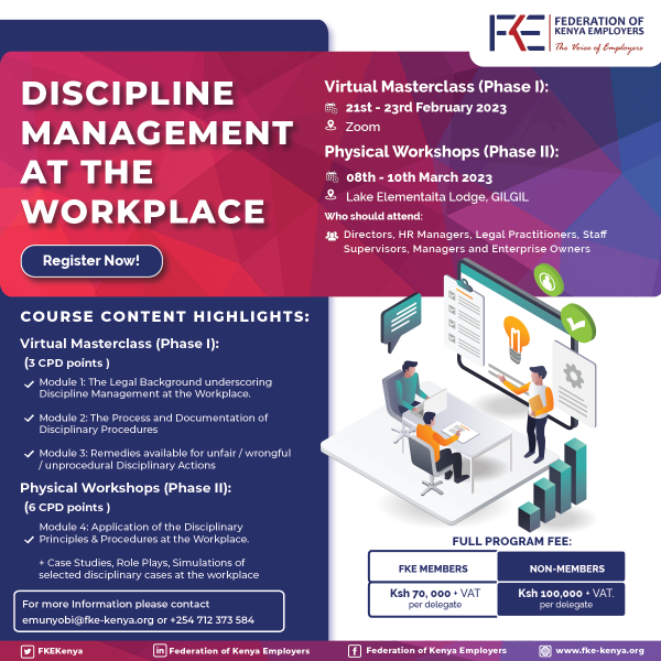 Discipline Management at the Workplace